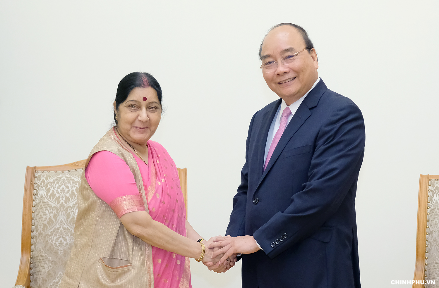 Bộ trưởng Ngoại giao Ấn Độ Sushma Swaraj.jpg
