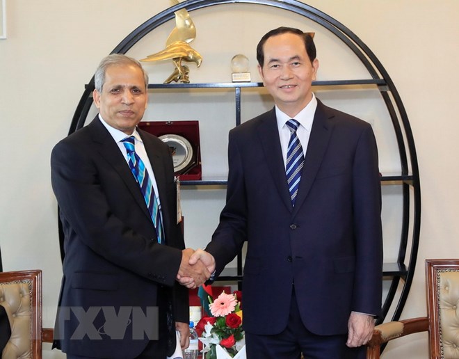 Chủ tịch nước Trần Đại Quang tiếp lãnh đạo FBCCI Shafiul Islam.jpg